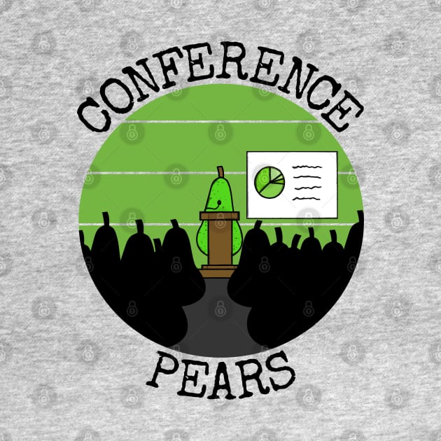 Conference Pears, Meeting Sarcasm Healthy Eating Funny by doodlerob